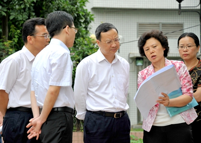 越秀区总河长,区委书记王焕清同志 调研水环境治理工作